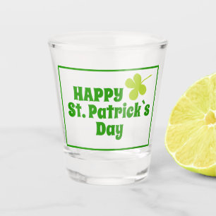 St Patrick`s day Shamrock Green Beer Shot Glass