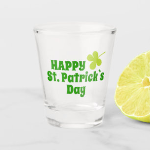 St Patrick`s day Shamrock Green Beer Shot Glass
