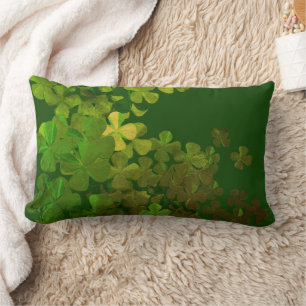 St. Patrick’s Day Shamrock Lumbar Pillow