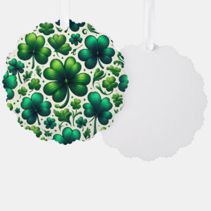 St. Patrick’s Day Shamrock Paper Ornament Card