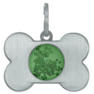 St. Patrick’s Day Shamrock Pet Name Tag