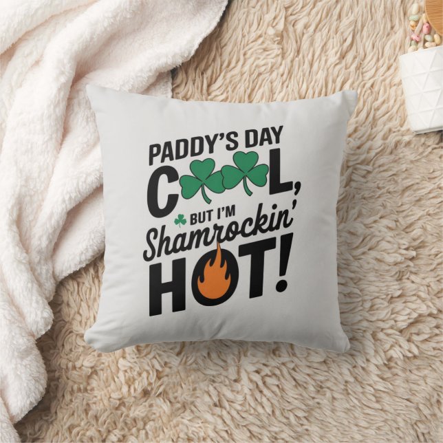 "St. Patrick’s Day Shamrock Pillow –  (Blanket)
