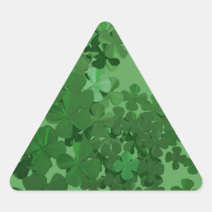 St. Patrick’s Day Shamrock Triangle Sticker