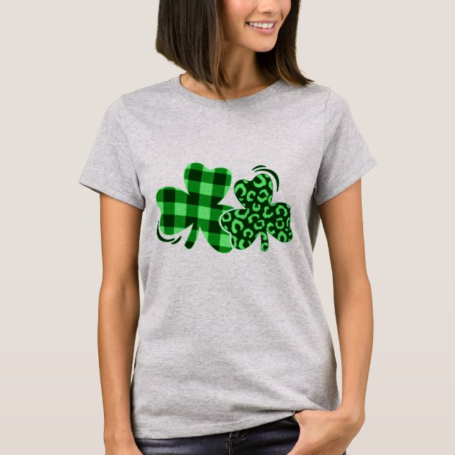 St Patrick’s Day Shamrocks  T-Shirt (Front)