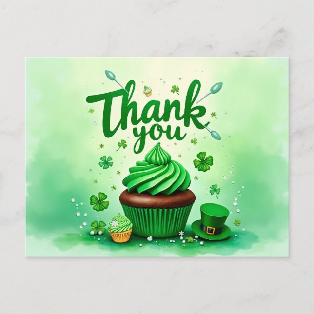 St. Patrick’s Day thank you card (Front)