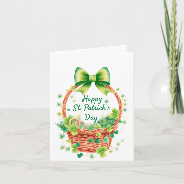 St. Patrick’s Day thank you card (Front)