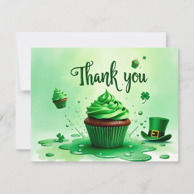 St. Patrick’s Day thank you card (Front)