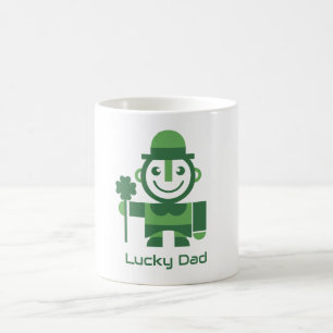 St. Patrick’s Day with minimalist Lucky Leprechaun Coffee Mug