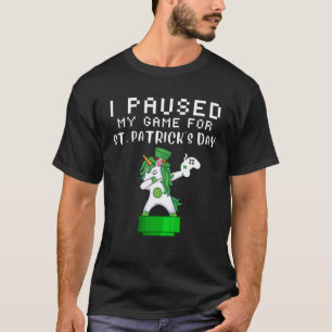 St Patrick s Paddy Day Dabbing Video Game Leprecha T-Shirt