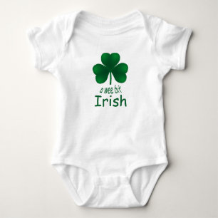 St Patrick’s Shamrock Wee Bit Irish Infant Creep Baby Bodysuit