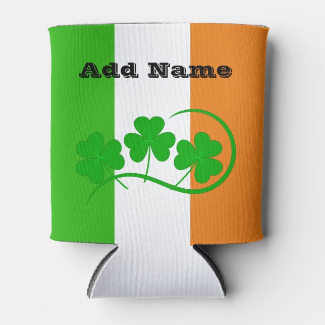 St patrick Shamrock du drapeau irlandais Glacière  (Devant)