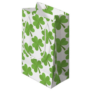 St. Patrick Shamrock Irish Ireland Clover Pattern Small Gift Bag