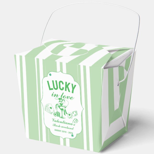 St patrick she found her lcuky charm bachelorette  favor box (Front)