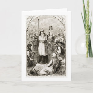 St. Patrick showing the people of Ireland the Four Card