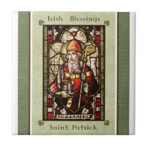 St. Patrick   St. Patrick's Day Art Tile