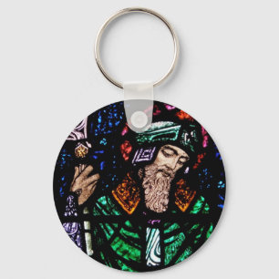 St. Patrick Stained Glass Keychain