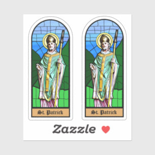 St. Patrick Statue Custom-Cut Vinyl Sticker