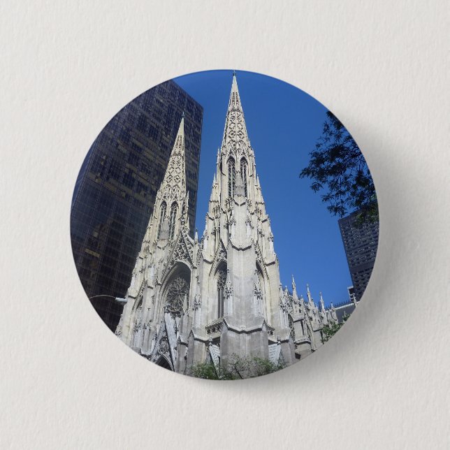 st patricks 2 inch round button (Front)