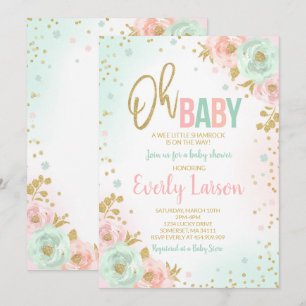 St. Patrick's Baby Shower Invitation Irish Shower