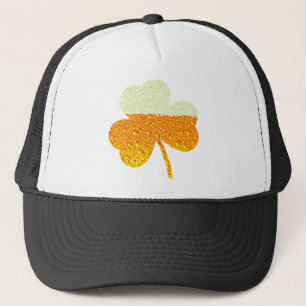 st patricks beer clover trucker hat