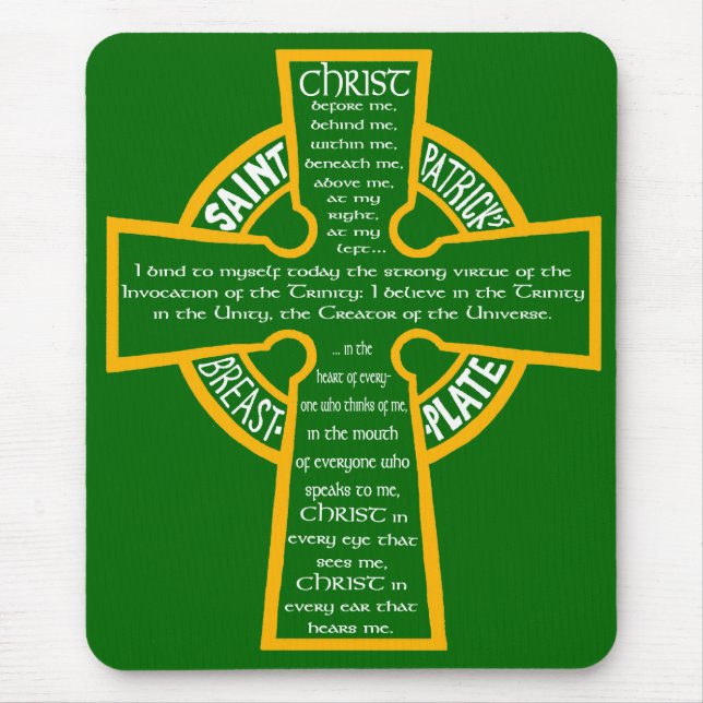 St. Patrick's Breastplate Mousepad (Front)