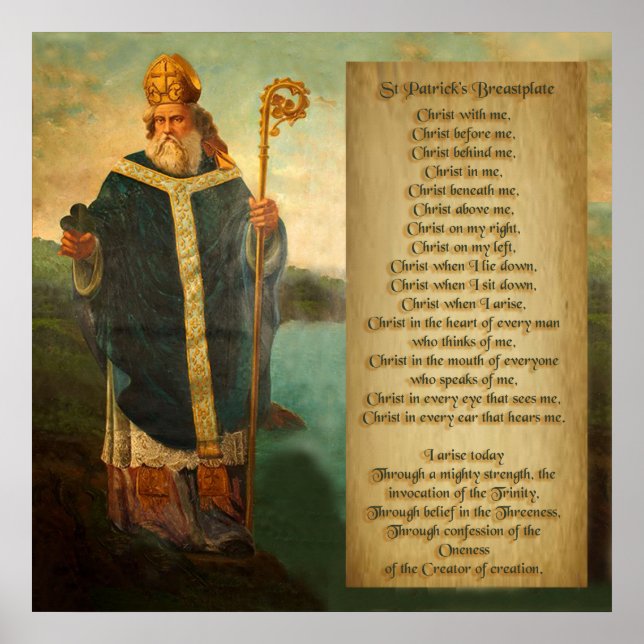 St Patrick's Breastplate. Poster (Front)
