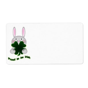 St. Patricks Bunny Fier d'être Shamrock irlandais