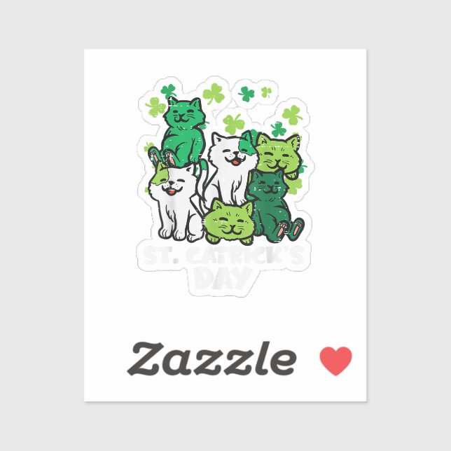 St Patricks Catricks Day Cats Saint Pattys (Sheet)