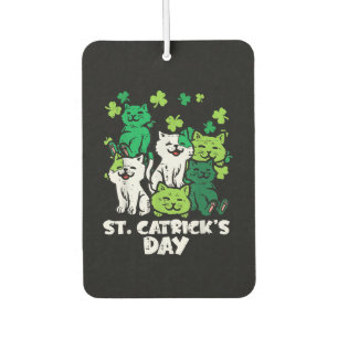 St Patricks Catricks Day Cats Saint Pattys Air Freshener