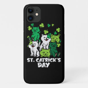 St Patricks Catricks Day Cats Saint Pattys iPhone 11 Case