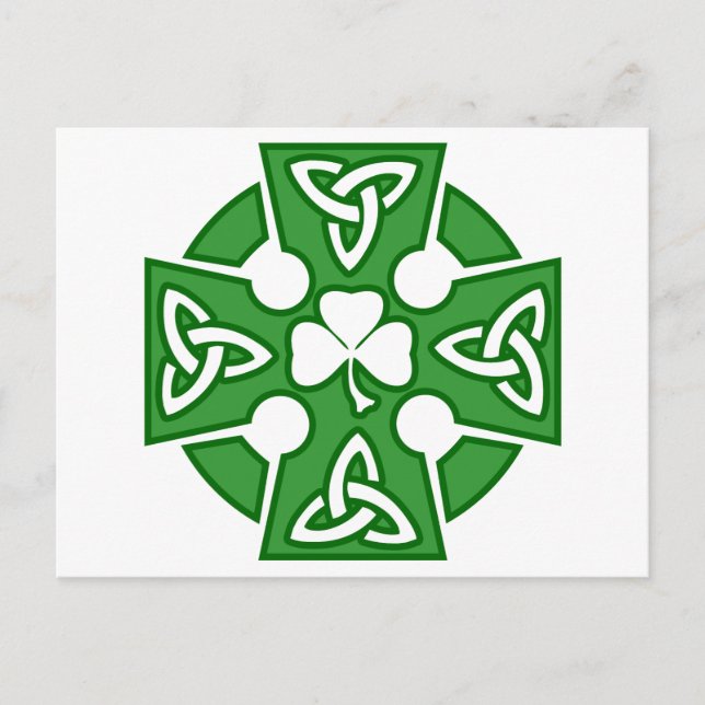 St Patrick's Celtic cross Postcard (Front)
