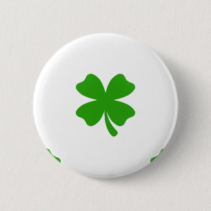 st patricks clover emoji 2 inch round button