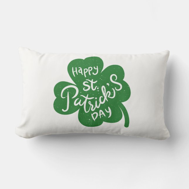 St. Patrick's Clover Pillow (Front)