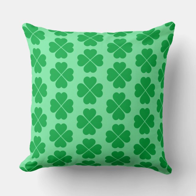 St. Patrick's Clover Pillow (Front)