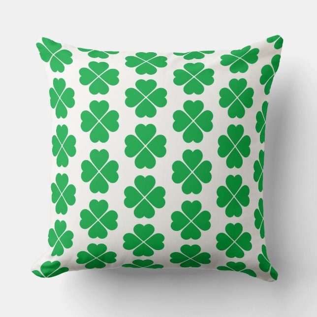 St. Patrick's Clover Pillow (Front)