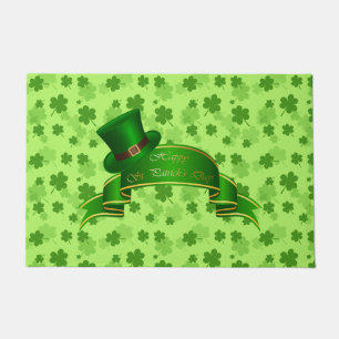 St. Patrick's Clovers Doormat