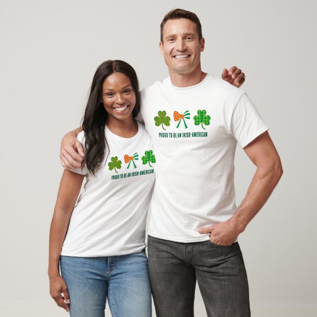 St Patricks Coquette Shamrock Personalized T-Shirt (Unisex)