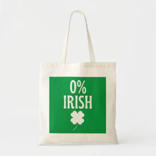 St Patrick's Day 0% Irish Tote Bag