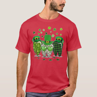 St Patrick's Day 2023 Cute Plaid Tooth Dental Assi T-Shirt