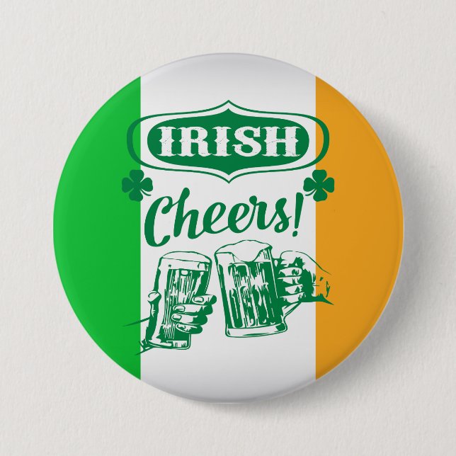 St Patrick's Day 3 Inch Round Button (Front)