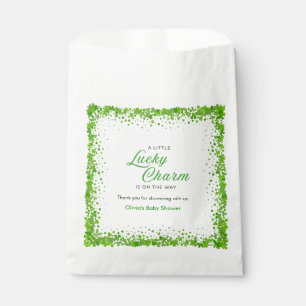St Patrick's Day A Little Lucky Charm Baby Shower Favour Bag