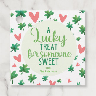 St Patrick's Day - A Lucky Treat for Someone Sweet Favour Tags