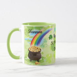 St. Patrick's Day Add Name Leprechaun Coffee Mug