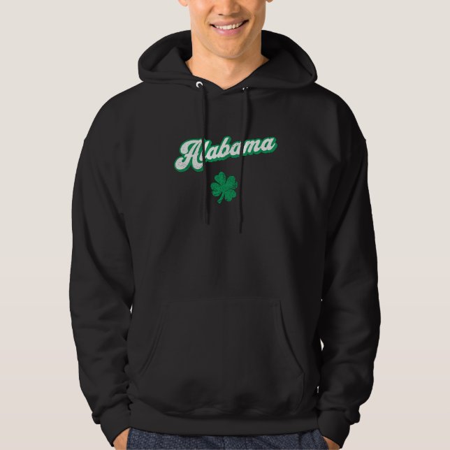 St Patrick's Day Alabama Hoodie (Front)