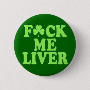St Patrick's Day Alcohol Drinking 2 Inch Round Button