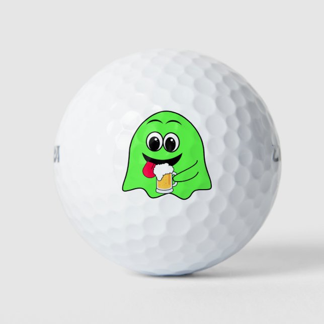 St. Patrick's Day Alcoholic Beverage and Beer  Golf Balls (Front)