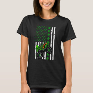 St Patrick's Day American Flag Monster Truck For B T-Shirt