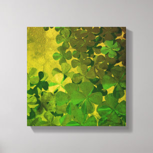 St. Patrick's Day and Good Luck ,‎Four-leaf clover Canvas Print