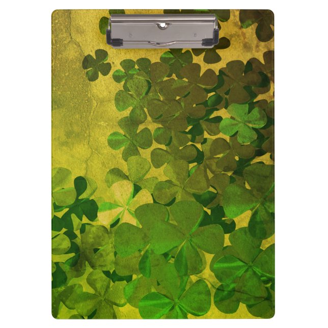 St. Patrick's Day and Good Luck ,‎Four-leaf clover Clipboard (Front)