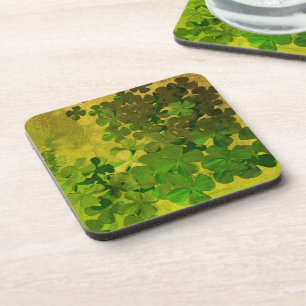 St. Patrick's Day and Good Luck ,Four-leaf clover Coaster